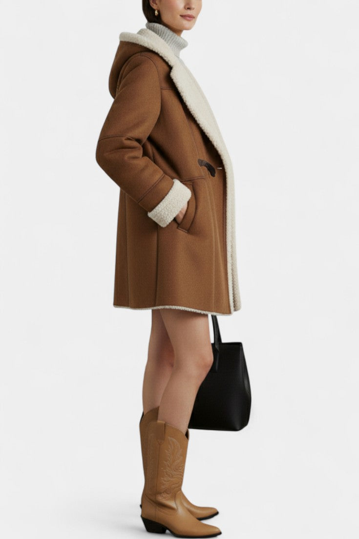 Katja Stylish Hooded Winter Coat: Casual Elegance