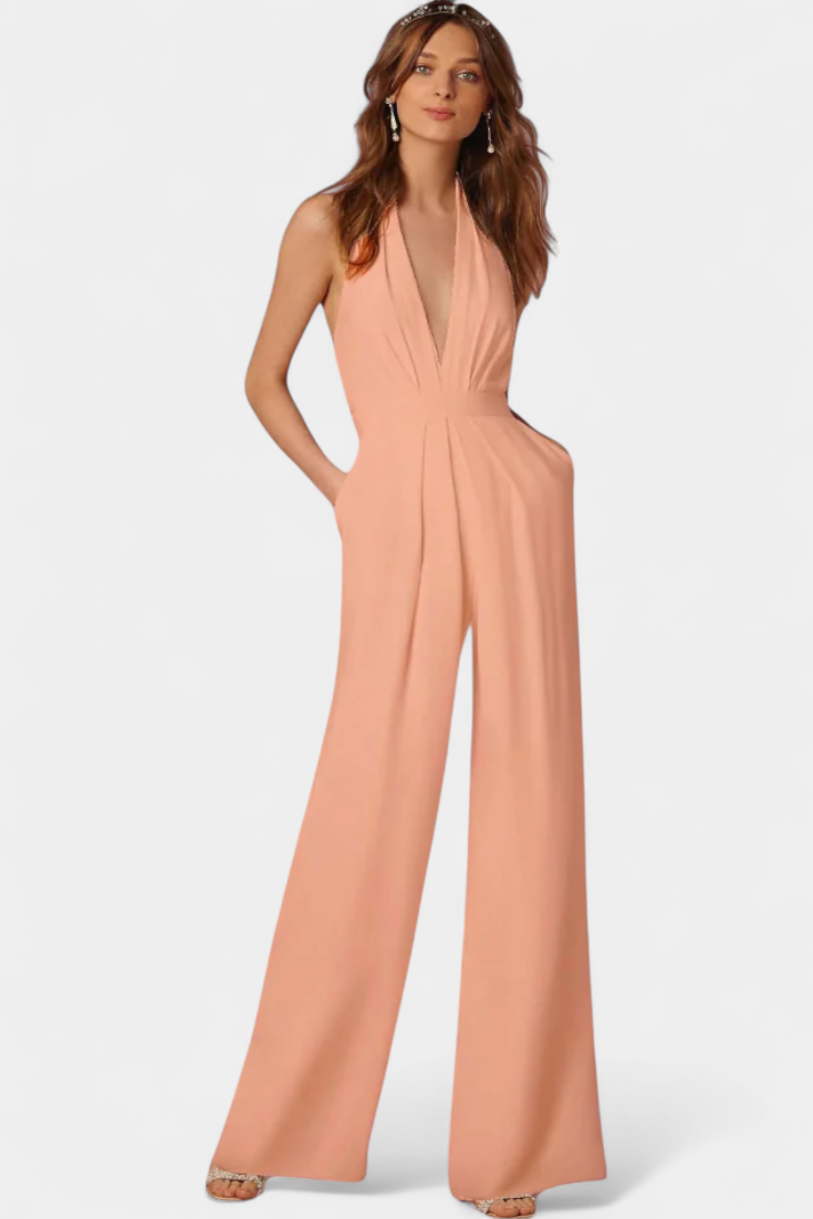 Lila Wide-Leg Jumpsuit with Sleek Design