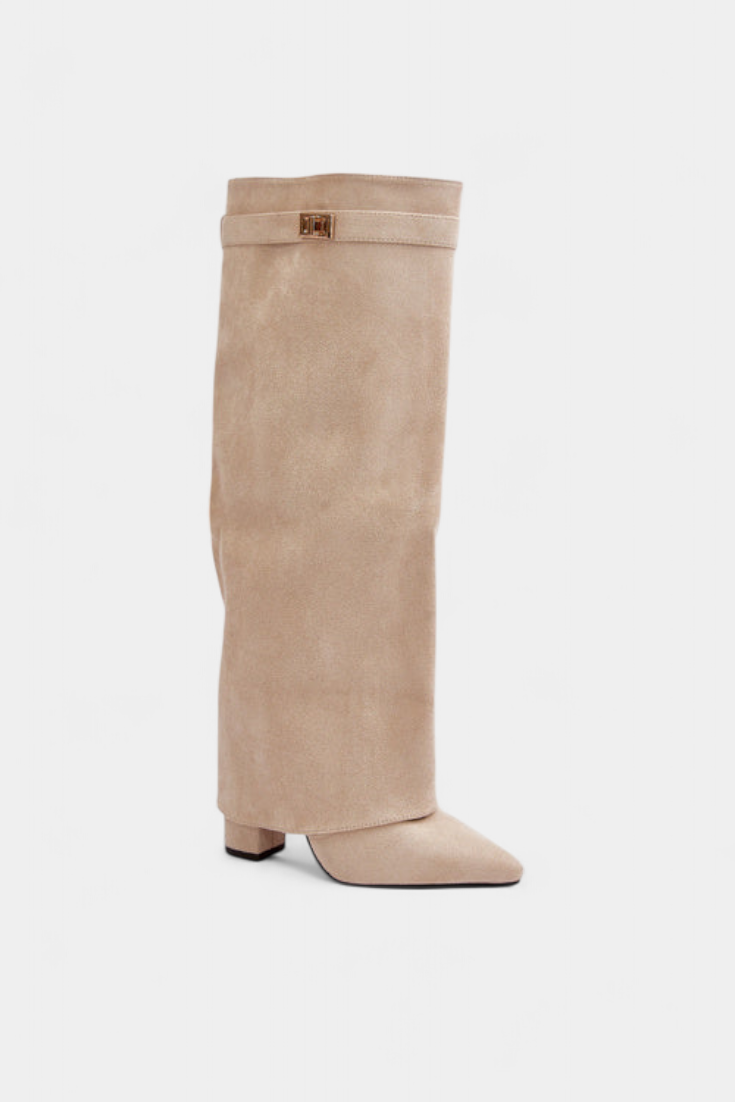 Raya Knee-High Boots with Block Heel