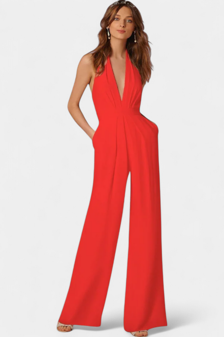 Lila Wide-Leg Jumpsuit with Sleek Design