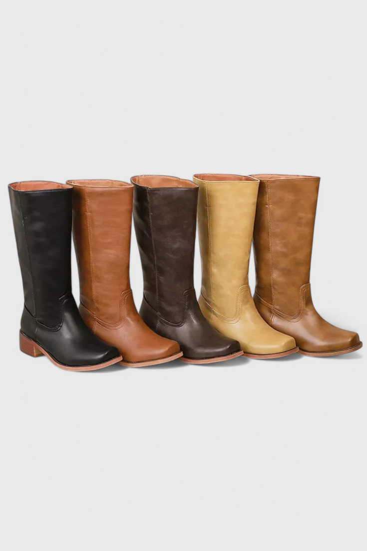 Timeless Style Insulated Leather Boots by Grace
