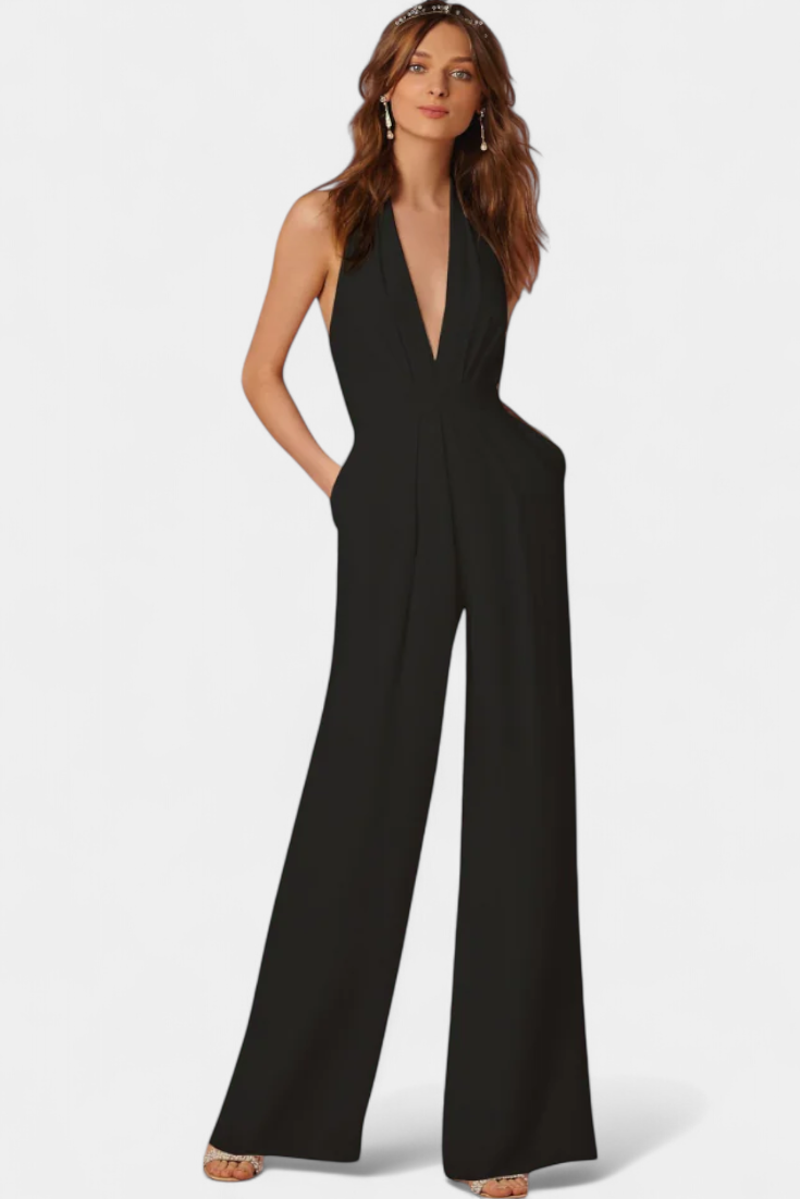 Lila Wide-Leg Jumpsuit with Sleek Design