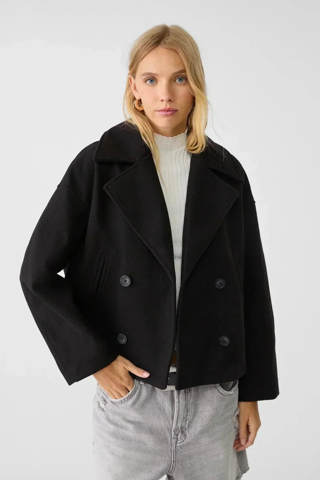 Destiny Tailored Double-Breasted Blazer