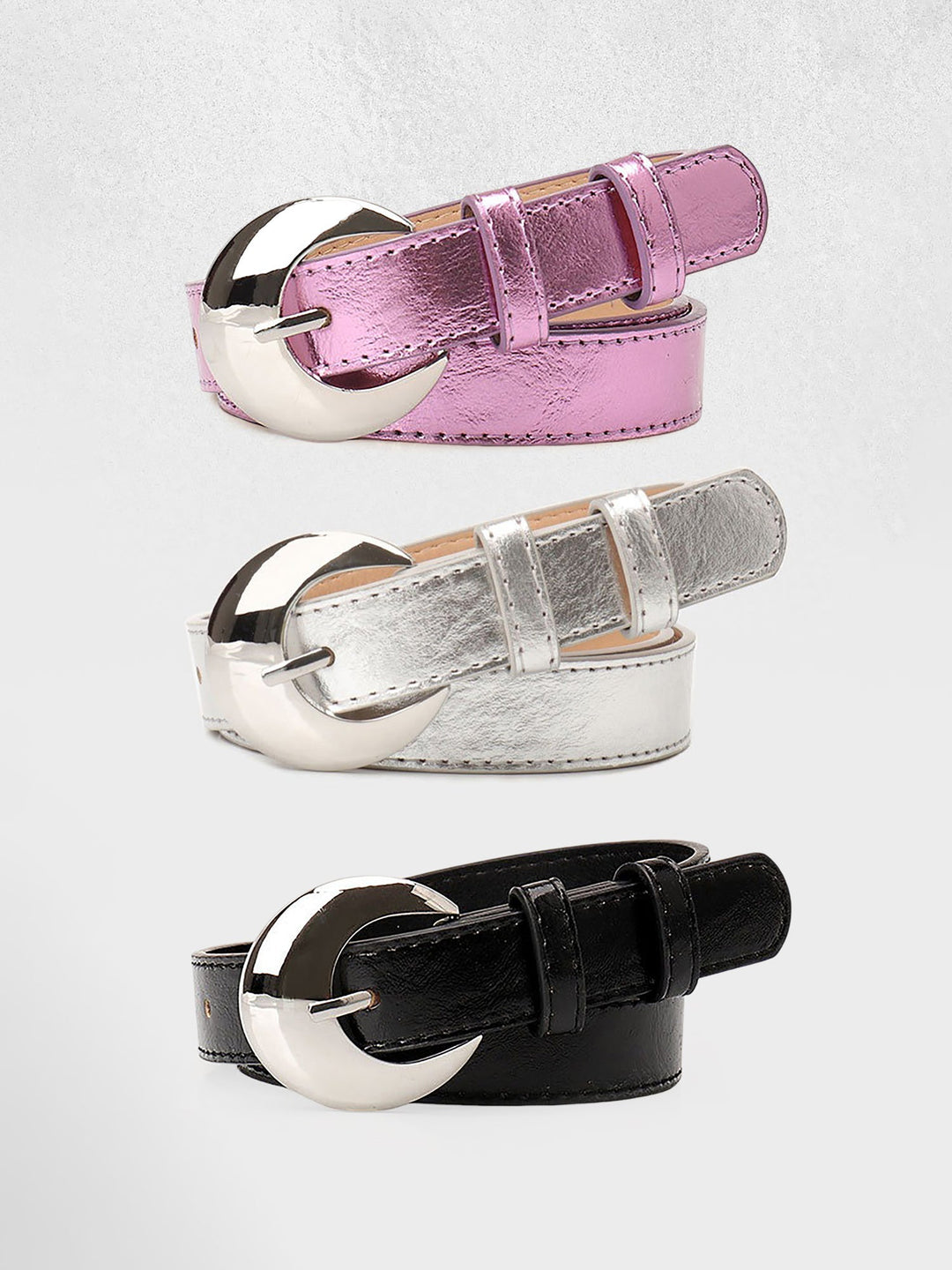 3-Piece Women's Versatile Belt Set