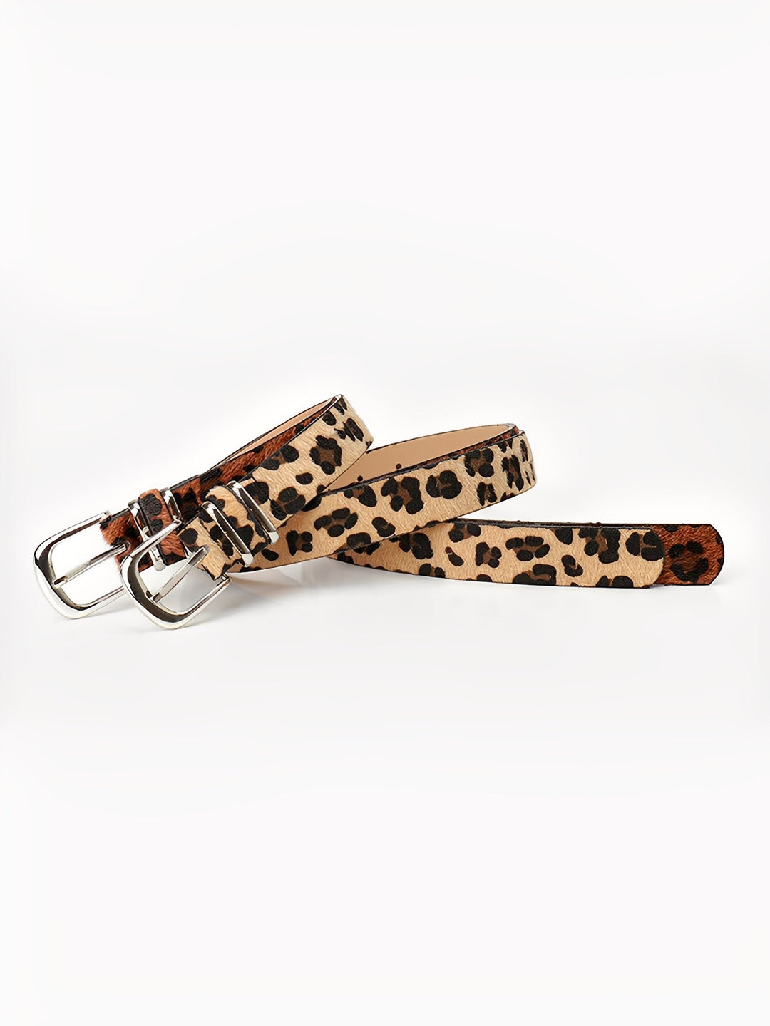 Pair of Stylish Women's Leopard Print Belts