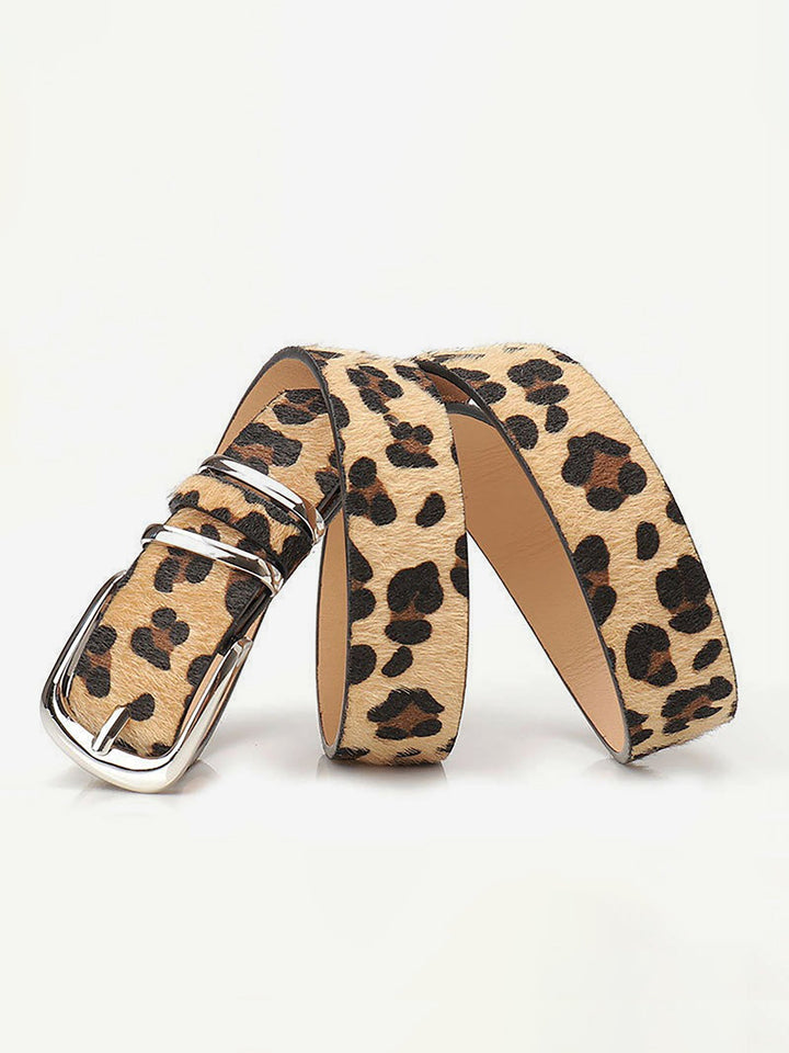 Pair of Stylish Women's Leopard Print Belts