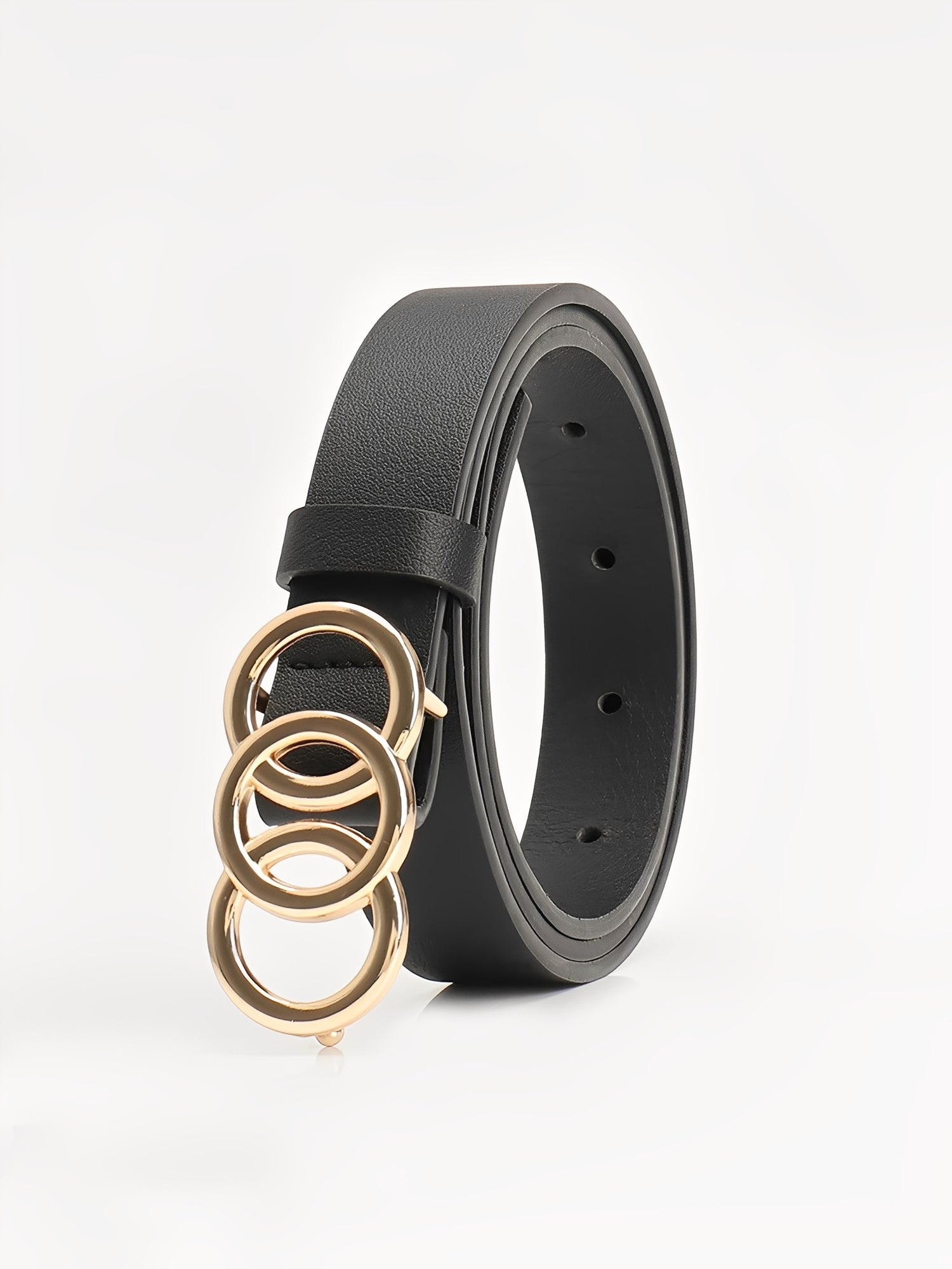 3-Piece Versatile Women's Faux Leather Belt Set