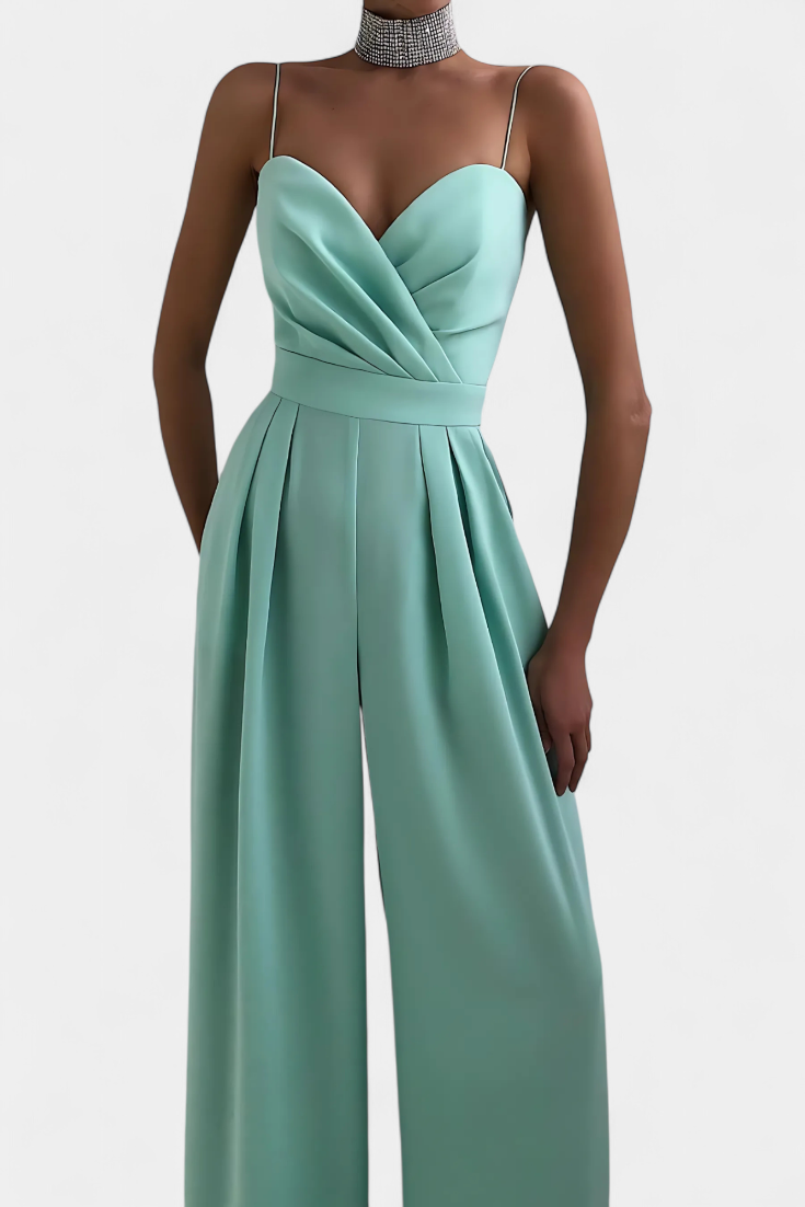 Romily Sleeveless Jumpsuit with Tailored Waist and Flowy Legs