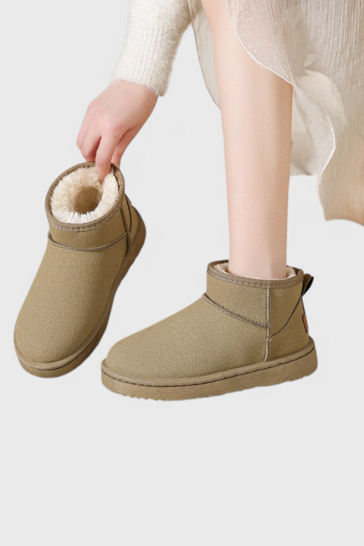 Waterproof Adelaide Lambskin Ankle Boots with Cozy Shearling Lining