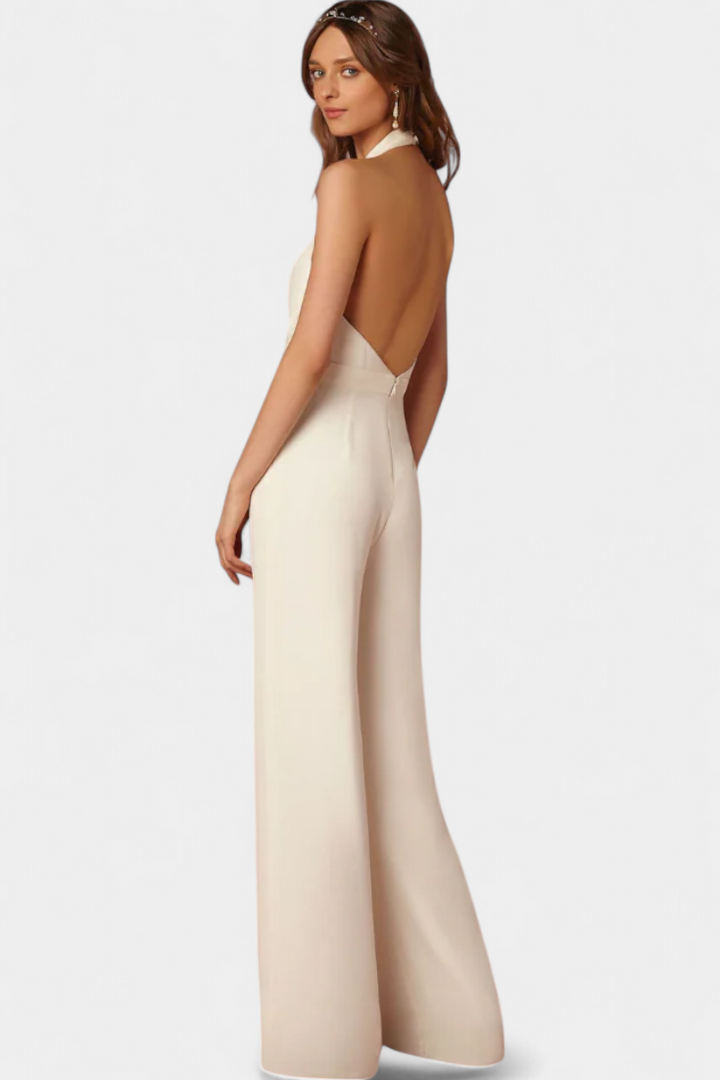 Lila Wide-Leg Jumpsuit with Sleek Design