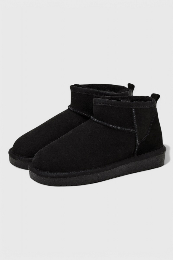 Waterproof Adelaide Lambskin Ankle Boots with Cozy Shearling Lining